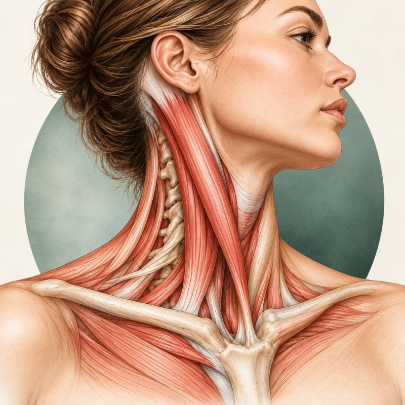 Illustration der Halsregion
