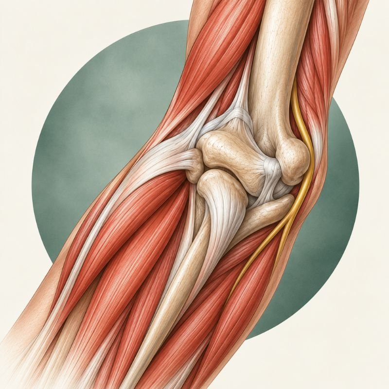 Illustration von Ellenbogen und Unterarm
