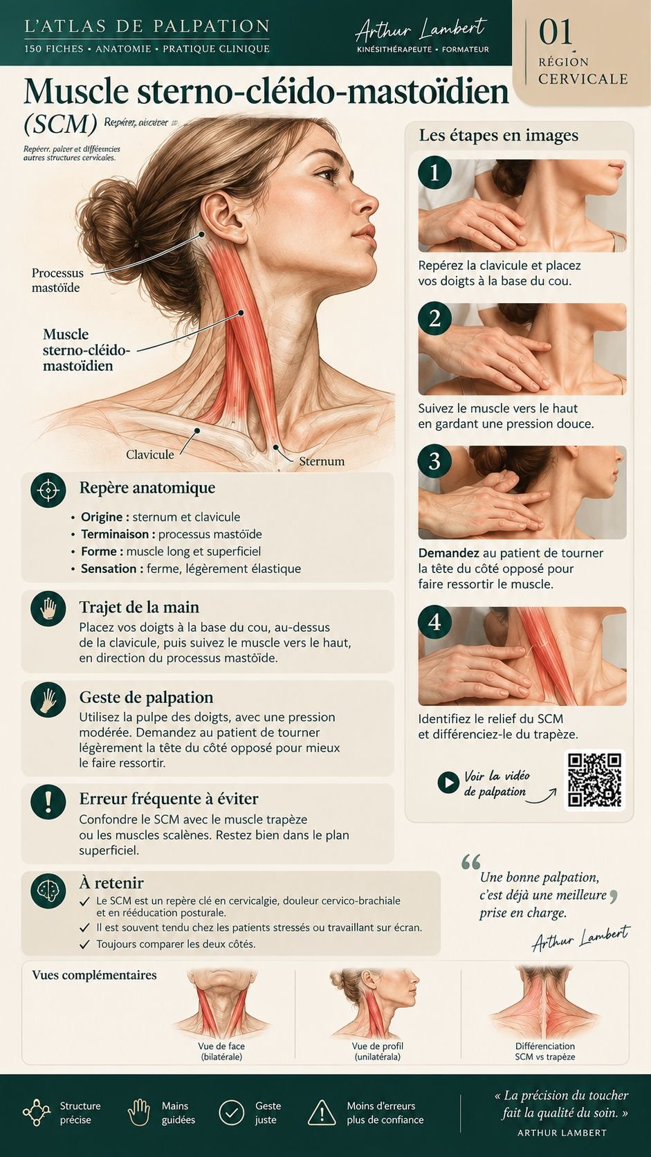 Fiche de palpation anatomique 1